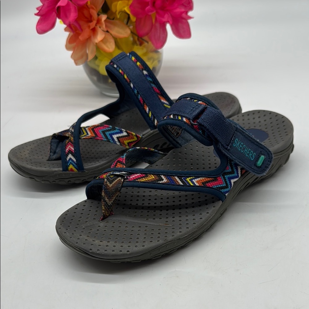 Skechers Multicolor Zigzag Sandals Size 8 SKT8108F
